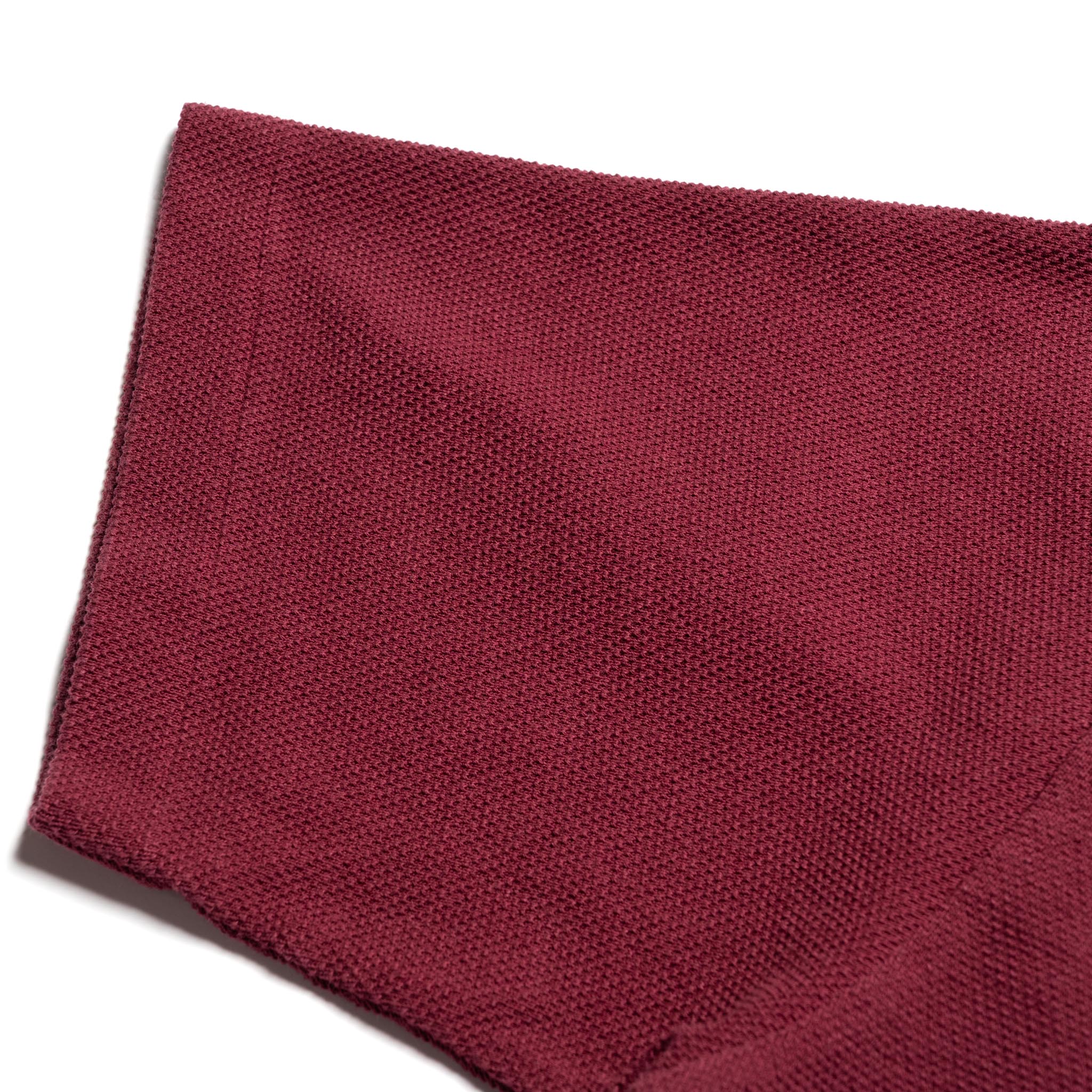 8201 Pique Knit Polo Shirt - Burgundy - Image 8