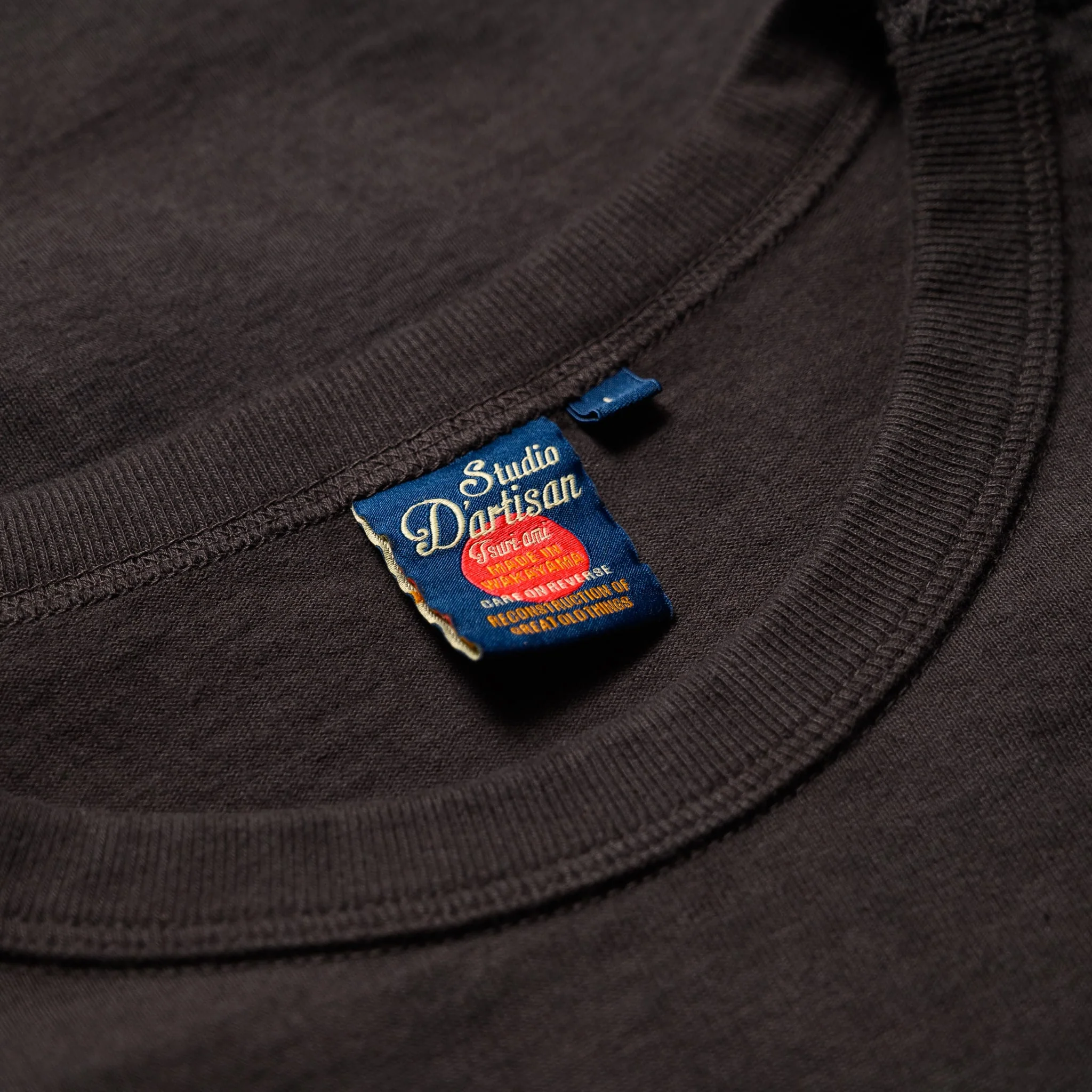 9913 10.5oz Loopwheel Tee - Charcoal Black - Image 6