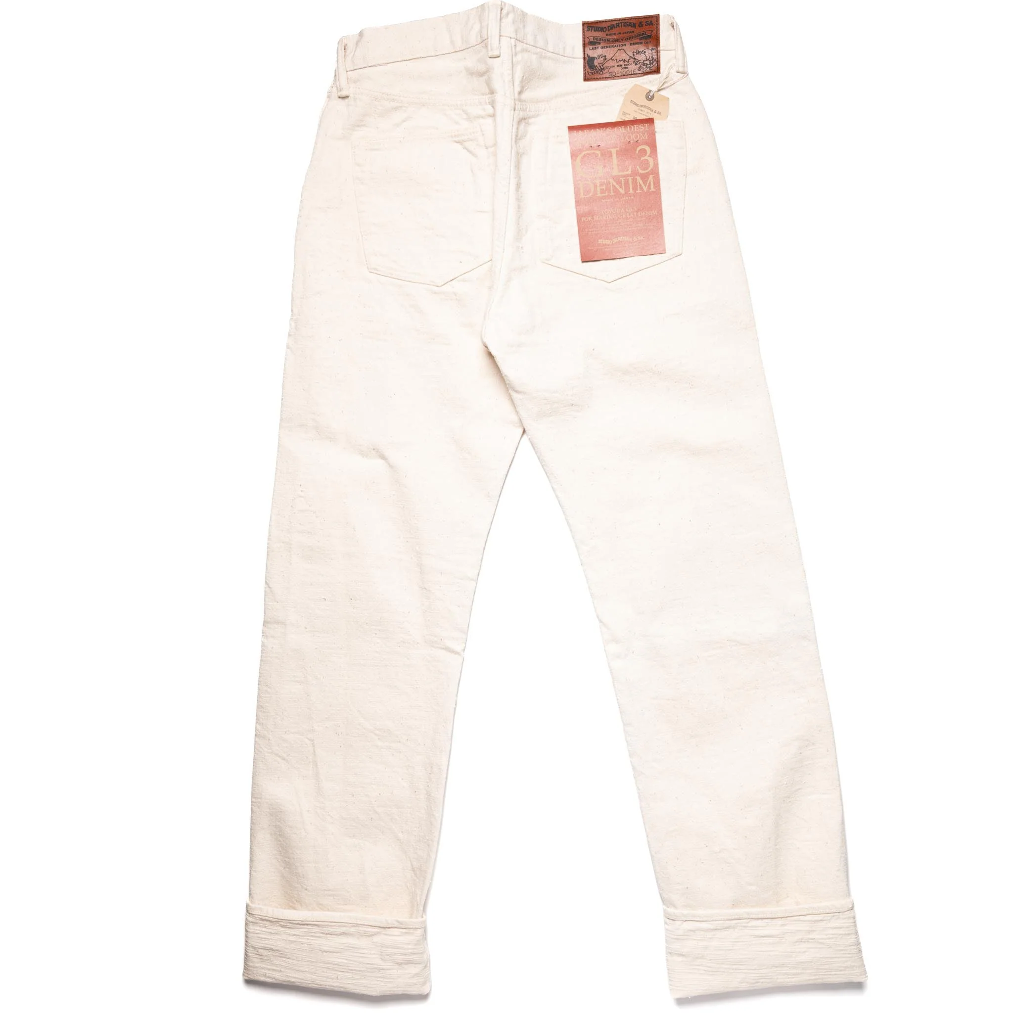 SD-1001E Ecru GL3 15oz Slub Selvedge Denim - Regular Straight - Image 3