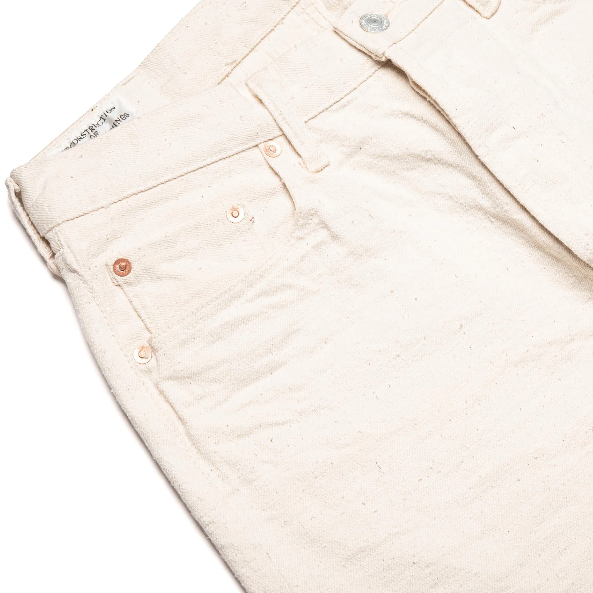 SD-1001E Ecru GL3 15oz Slub Selvedge Denim - Regular Straight - Image 5