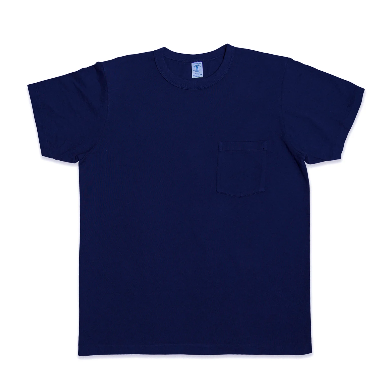 14/1 Pigment Dyed Pocket T-Shirt - Vintage Navy