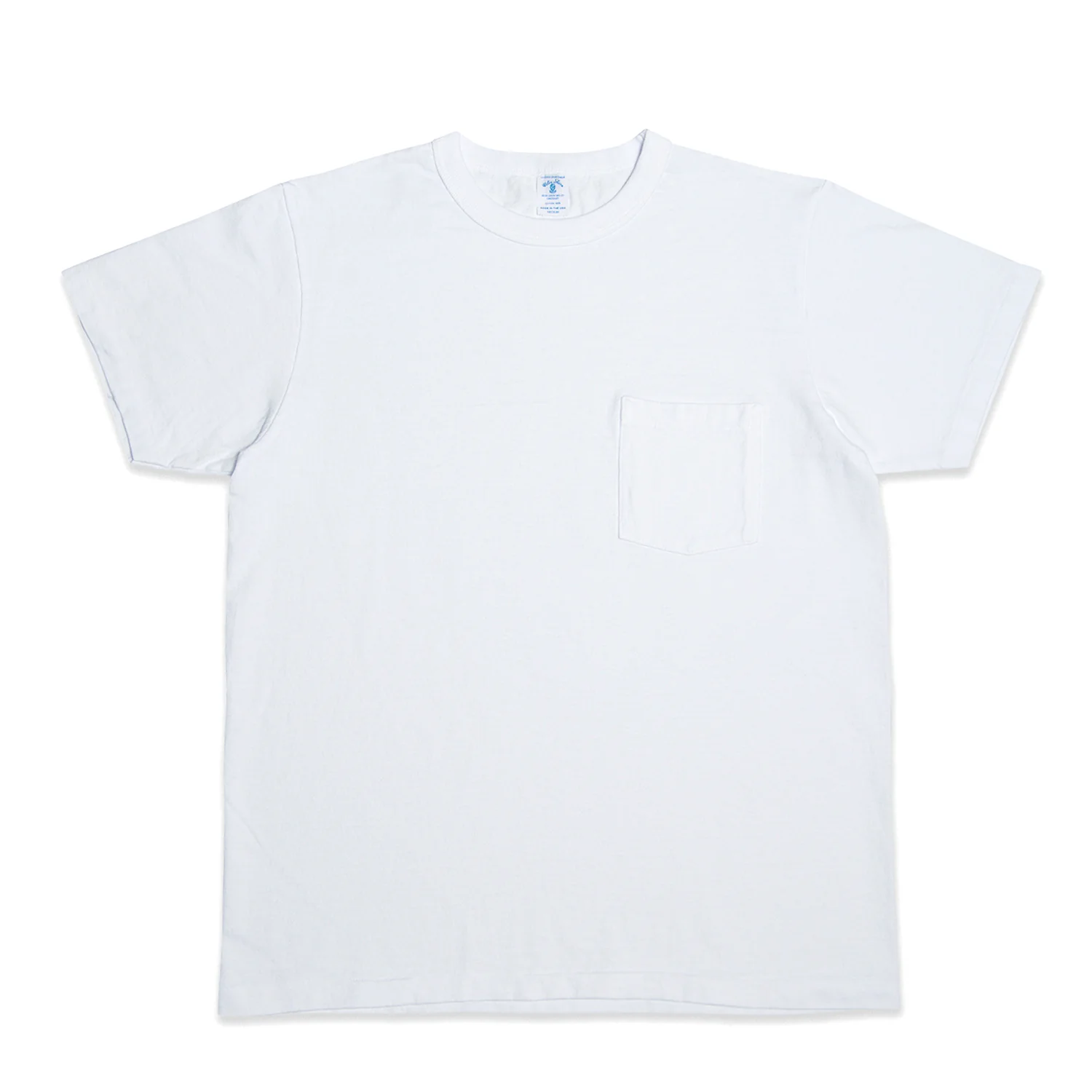 14/1 Pigment Dyed Pocket T-Shirt - White